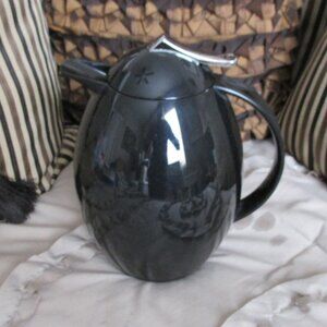 designer glass insulated coffee carafe